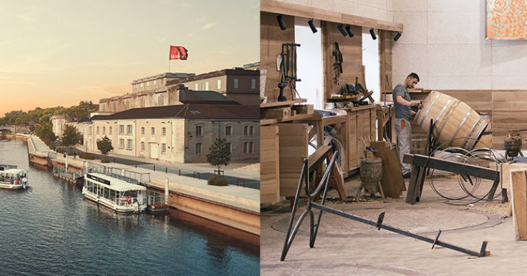 Les bateaux promenades de la Maison Hennessy sur la Charente © Benoît Lapray. Un artisan au sein de la tonnellerie © Vincent Bousserez