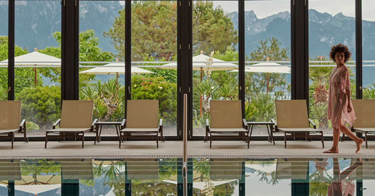 Le Fairmont Spa, au sein de l’hôtel 5 étoiles Fairmont Le Montreux Palace, à Montreux, Suisse © Accor © Fairmont