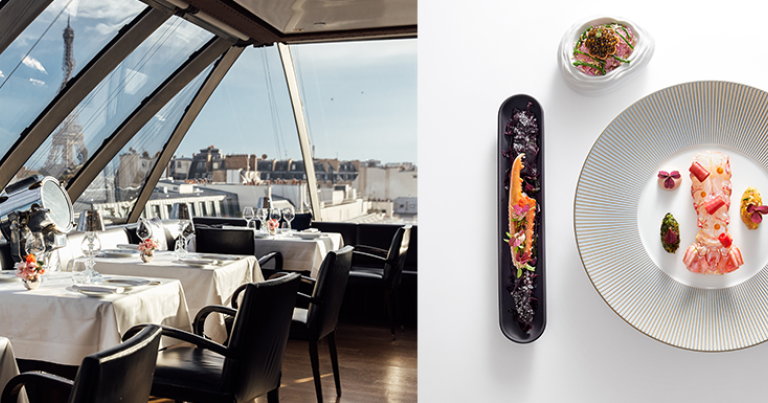Le restaurant L’Oiseau Blanc, 2 étoiles au Guide Michelin 2025, table gastronomique du palace The Peninsula Paris © L’Oiseau Blanc - The Peninsula Paris