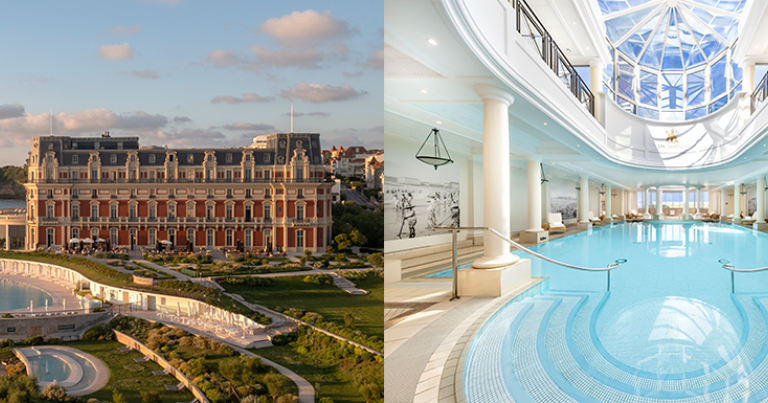 L’Hôtel du Palais Biarritz © Anthony Parkinson. La piscine du Spa Impérial © Stefan Kraus