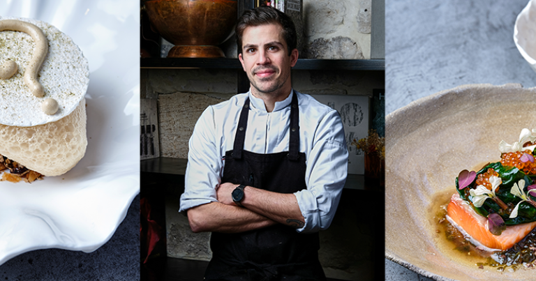 Le Chef Victor Mercier, à la tête du restaurant FIEF à Paris © Laurent Ponce
