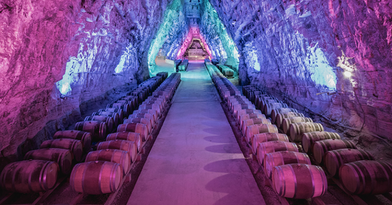 Le chai-cathédrale de Terra Vinea, près de Narbonne © Benjamin Mourot