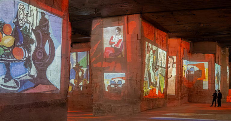Exposition “Picasso, l’art en mouvement” aux Carrières des Lumières © Culturespaces - Vincent Pinson