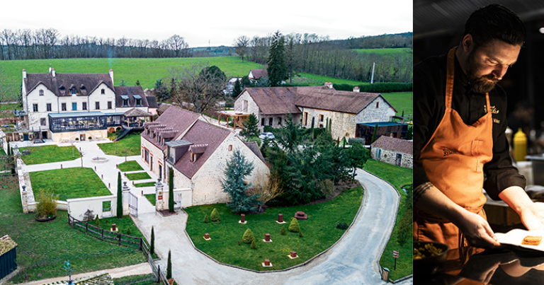 Le Domaine de Rymska, Relais & Châteaux 5 étoiles, à Saint-Jean-de-Trézy (Saône-et-Loire) © S. Chapuis - Le Chef Jérémie Muller aux fourneaux © Christophe Fouquin